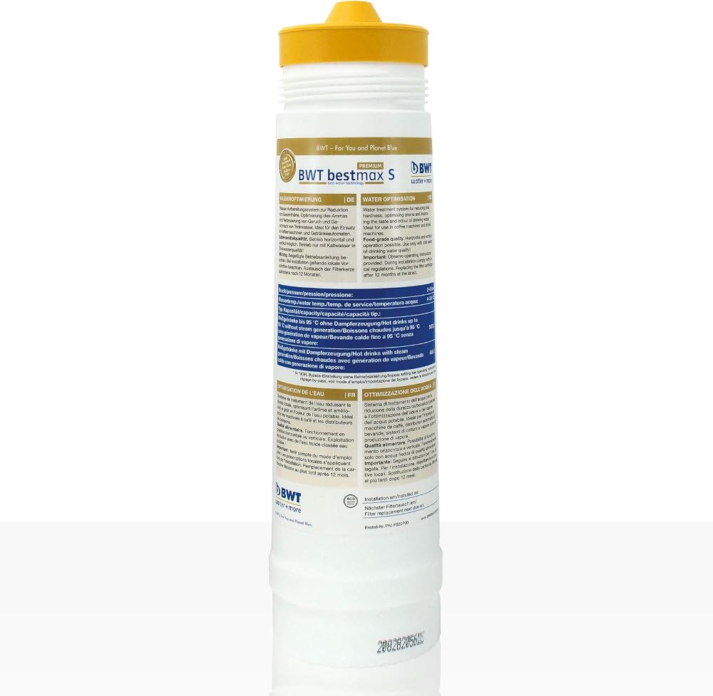 BWT Bestmax S Premium inline water filter for espresso machines